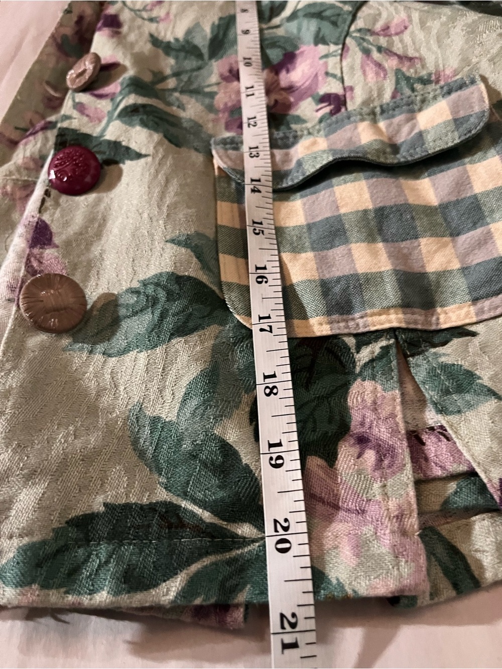 My Boyfrienr’s Back Shabby Chic Cropped Floral Jacket in Pink & Green - Picture 8 of 8
